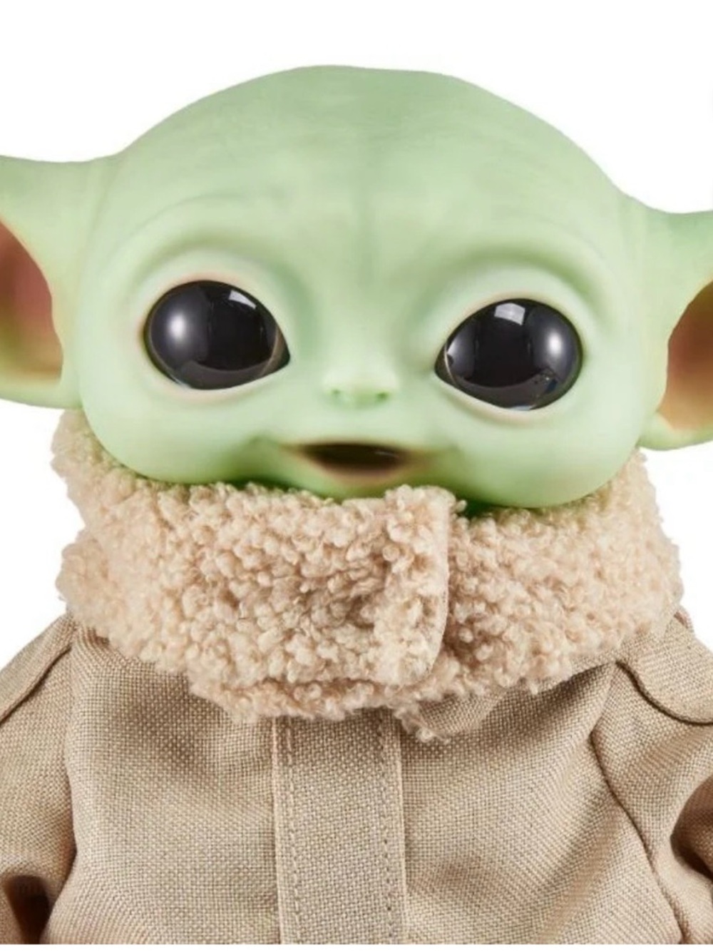 Star Wars Grogu Plush in Light Green with Beige Coat Baby Yoda
